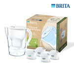 BRITA永續組包 馬利拉濾水壺(白)+P3濾芯, , large