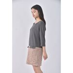 (M) earth music ecology質感圓領灰色洋裝二手衣, , large