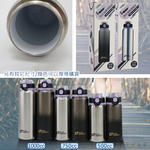 晶鑽316不鏽鋼陶瓷運動彈跳保溫杯-1000cc-漸層黑-2支, , large