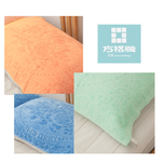 絨面緹花枕巾-80x48cm-2條入x1包-綠色-1包, , large