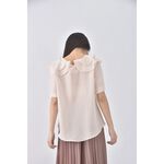 (S) girl is氣質粉色短袖上衣二手衣, , large