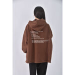 (2XL) maier kaina棉質純棉連帽棕色長袖上衣二手衣, , large
