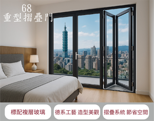 [酷森極靜音門窗]68重型摺疊門