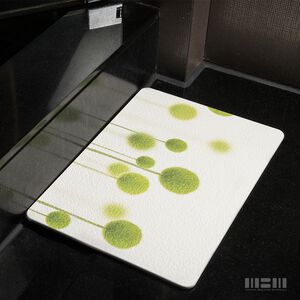 【MBM】綠意盎然_L號超厚切水洗式珪藻土地墊 建材做的地墊