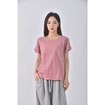 (S) max co質感棉質紅色短袖上衣二手衣, , large