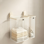 【上手家居】吸盤分格洗衣籃(髒衣籃/分隔洗衣籃/污衣籃/分類洗衣籃), , large