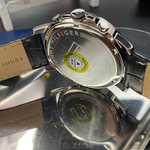 [星晴錶業]TommyHilfiger手錶,44mm,TH00011鐵灰色錶面銀錶殼深黑色真皮皮革錶帶款, , large