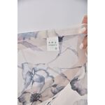(S) amy company質感花紋白色短袖上衣二手衣, , large
