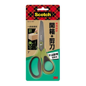 3M Scotch SS-U-N7 二合一不沾膠開箱剪刀(7吋)