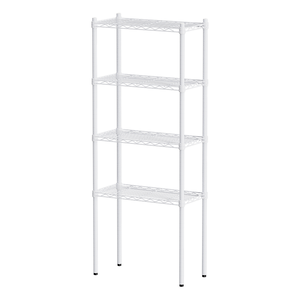 【Y HOUSE】60x30x150cm Lightweight Four-layer Iron Rack Iron Rack Shelf-Painted White