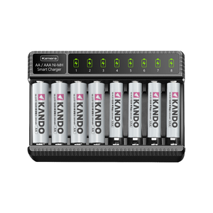 KANDO 3號 4號 充電電池 鎳氫 智能 八槽充電器 (E8)