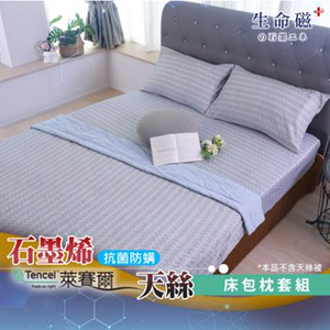 【日本旭川】 生命磁醫護級石墨烯40s天絲被 台灣製 推薦 寢具組 萊賽爾天絲 - 雅格款