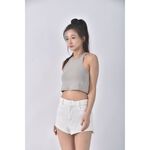 (M) 【安于晴Charlene私服】高腰質感白色短褲二手衣, , large