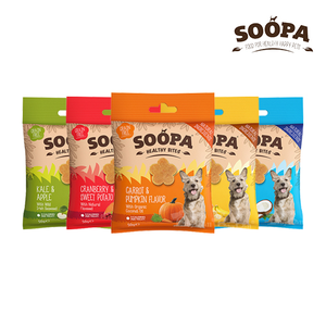 【倆寶貝精品館】Soopa舒趴 生機狗點心營養嘴嚼錠(多種口味)50gｘ2入