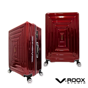 【PANTHEON PLAZA】展示品限量出清 V-ROOX MAZE 21 27 29吋 迷陣幾何硬殼拉鏈行李箱 三色可選