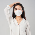 【DRX達特世】FFP2醫用4D口罩- 冰晶白-兒童/20入, , large