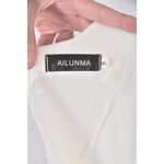 (S) ailunma質感吊帶白色洋裝二手衣, , large