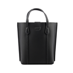 TORY BURCH Perry 荔枝皮革三層迷你托特包/黑色, , large
