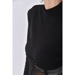 (S) 【安于晴Charlene私服】質感棉質露腰黑色洋裝二手衣, , large