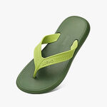 HANG TEN 環保夾腳拖鞋 男鞋 人字拖 旅遊 休閒 逛街 簡約 時尚 Q彈 無異味 耐磨 防滑 黑 黃 灰 綠, , large