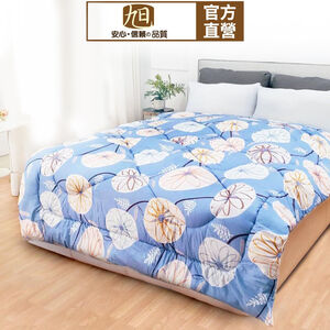 【日本旭川】吸濕排汗6x7石墨烯印花被(贈石墨烯雙人寢具三件組) 暖被被子冬被石墨烯棉被石墨烯被