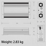 【CSP】Power converter + deep cycle battery pack sine wave UXC50-12IFR + 1000W power converter 12V to 110V inverter + 12V50Ah battery, , large