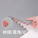【Monster】 Free-Combination Stress-Relief Leather Kitchen Mat (50x40cm) – Cool Rock Gray, Set of 2, , large