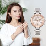 CITIZEN 星辰 XC 廣告款光動能計時女錶-35mm FB1455-50W 【情人節推薦款】, , large