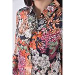 (S) first nice花朵黑色長袖上衣二手衣, , large