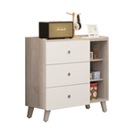 【唯熙傢俱】溫妮淺灰雙色三斗櫃 抽屜櫃, , large