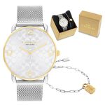 COACH 經典滿版 Logo 女錶 手鍊套組-36mm CO14000117, , large