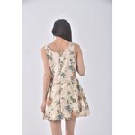 (S) fashion碎花黃色洋裝二手衣, , large