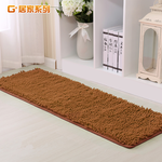 Microfiber long-haired water-absorbing anti-slip floor mat 40x130 cm - peach red, , large
