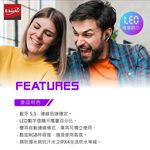 E-BOOKS SS39 Gaming RGB Magic Shadow Bluetooth 5.3 Headset Battery Display Auto Connect IPX4 Waterproof Breathing Light Cool Design, , large