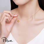 【Prisme Gold】黃金項鍊 貓眼金珠 鍊墜項鍊 (金重：約0.05錢±0.02), , large