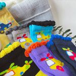 [Kaimei Cotton Industry] Nine pairs of random pairs of excellent MIT made in Taiwan pure cotton non-slip children's socks (toddler version 1-3 years old)-Shuai Shuai Helicopter Style 9-13cm, , large