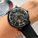 [星晴錶業]ARMANI手錶,44mm,AR00050黑色錶面黑錶殼深黑色真皮皮革錶帶款, , large