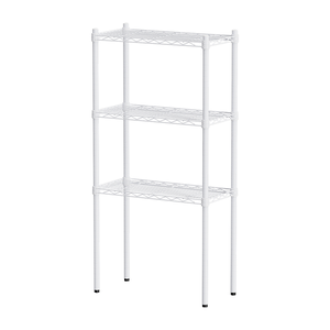 【Y HOUSE】60x30x120cm Lightweight Three-layer Iron Rack Iron Rack Shelf-Painted White