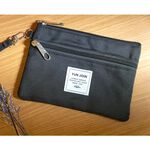 【YUN JOIN 】Travel 日系織面多功能手挽收納包-黑色 萬用包 手拿包 手挽包 化妝包 隨手包 錢包, , large