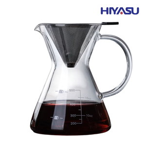 【彩虹世紀】Hiyasu耐熱玻璃咖啡分享壺(附濾網)