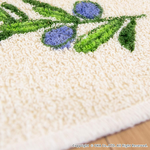 【Oka Japan】Japan-Made Recycled Printed Kitchen Mat 45×60cm – Green Path (Machine-Washable / 4mm Thick), , large