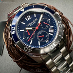 [星晴錶業]COACH手錶,44mm,CH00180寶藍色錶面銀錶殼銀色精鋼錶帶款, , large