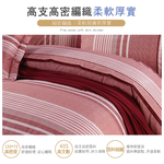 【多利寶寢具】FITNESS 精梳棉雙人加大七件式床罩組-安德里-紅, , large