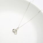 【Angel & Me】Love infinity intertwine small 925 sterling silver necklace gift, , large