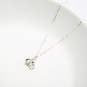 【Angel & Me】Love infinity intertwine small 925 sterling silver necklace gift