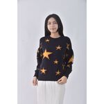 (F) 【國泰航空永續合作】over there星星藍色長袖上衣二手衣, , large
