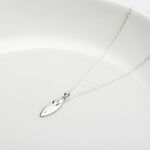 【Angel & Me】Surfboard s925 sterling silver necklace Birthday Valentine Day gift, , large