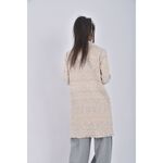 (L) petit camelia混色長版白色外套二手衣, , large