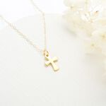 【Angel & Me】Blessed Celtic Cross s925 sterling silver 24k gold plated gift, , large