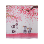 針織中門簾-85x90cm-幸福滿開-2條, , large
